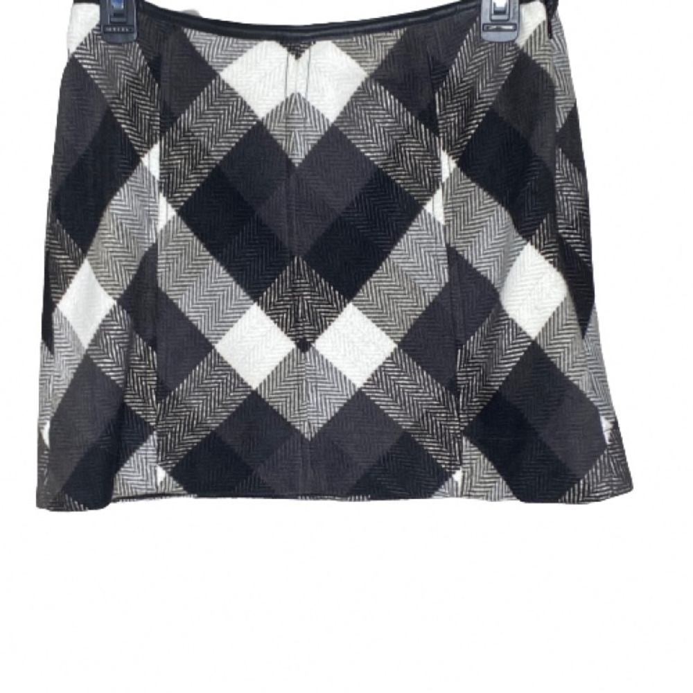 Free People Twiggy Herringbone Plaid Skirt
